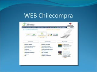 WEB Chilecompra 