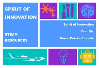 SPIRIT OF
INNOVATION
STEAM
RESOURCES
Spirit of Innovation
Year Six
PowerPoint – Circuits
 