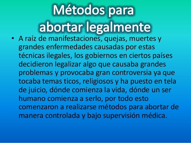 El aborto El aborto