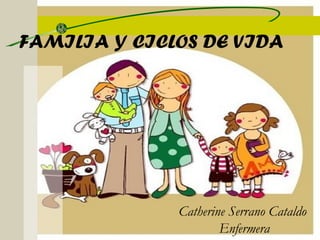 Catherine Serrano Cataldo
Enfermera
FAMILIA Y CICLOS DE VIDA
 