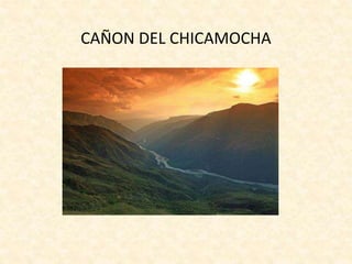CAÑON DEL CHICAMOCHA
 