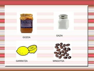 GOZOA GAZIA GARRATZA MINGOTSA 