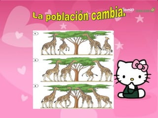 La población cambia. 