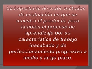 Power point de evaluación bel suarez