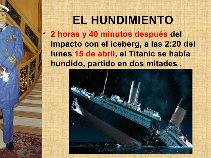 Resultado de imagen para 15 DE ABRIL UNDIMIENTO TITANIC