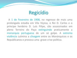 Portugal entrou na Primeira Guerra Mundial a 1916 na Tríplice Entente para:  - obter prestígio e reconhecimento para o nosso               recente governo; - dar apoio à nossa velha aliada Inglaterra;- defender as nossas colónias. 
