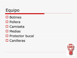 Botines Pollera Camiseta  Medias  Protector bucal Canilleras Equipo 