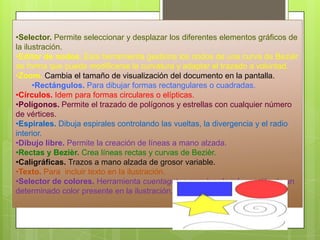 Selector. Permite seleccionar y desplazar los diferentes elementos gráficos de la ilustración.