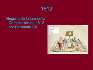 1812 Alegoría de la jura de la Constitución de 1812 por Fernando VII 