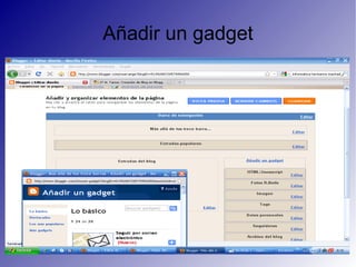 Añadir un gadget 
