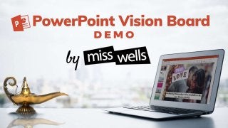 PowerPoint Vision Board Demo by Miss Wells