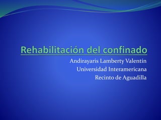 Andirayaris Lamberty Valentín
Universidad Interamericana
Recinto de Aguadilla
 