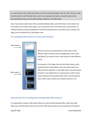 Power point design themes and slide layouts | PDF