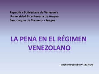 Republica Bolivariana de Venezuela
Universidad Bicentenaria de Aragua
San Joaquín de Turmero - Aragua

Stephanie González V-19276045

 