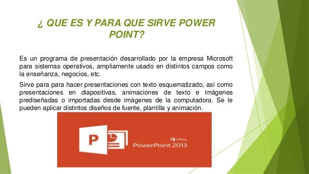 Power point diapositivas.