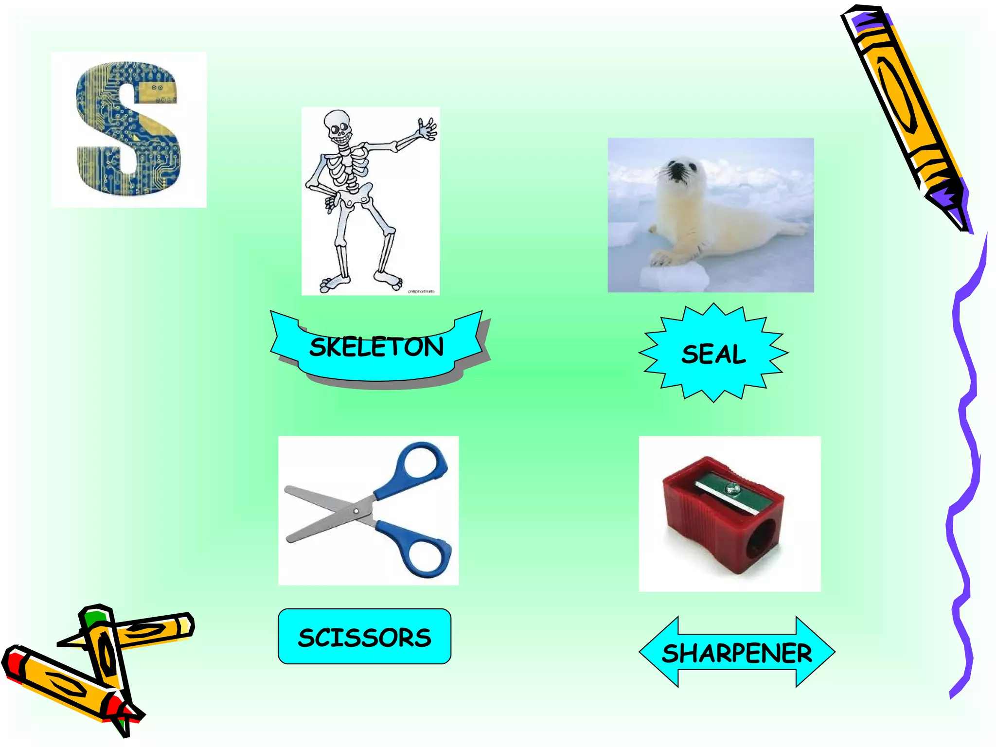 SKELETON SEAL SCISSORS SHARPENER