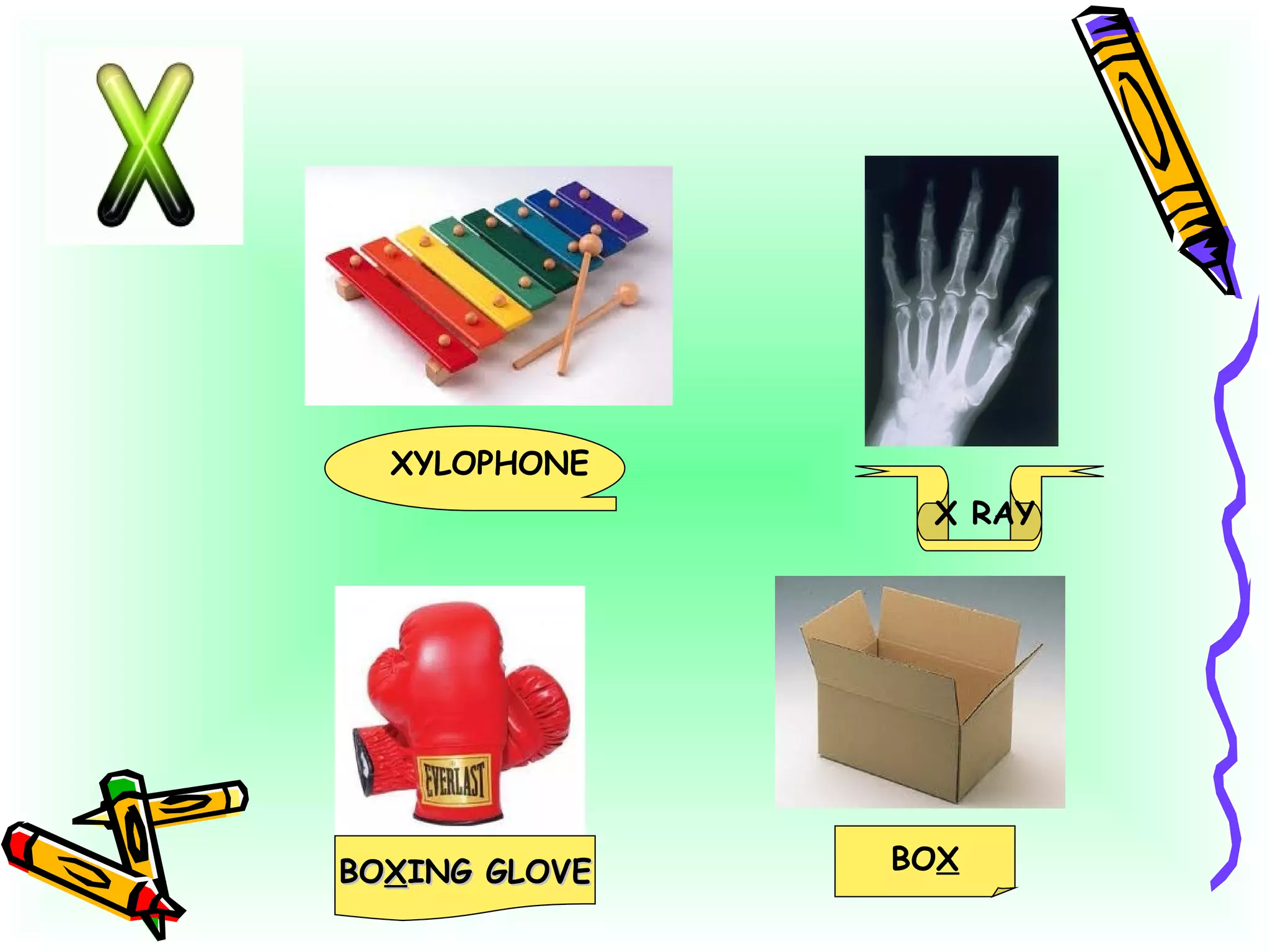 XYLOPHONE X RAY BO X ING GLOVE BO X