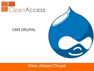 CMS DRUPAL




      Sites utilisant Drupal
 