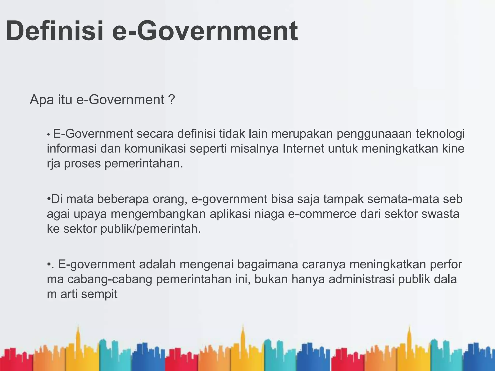 Powerpoint e government | PPTX