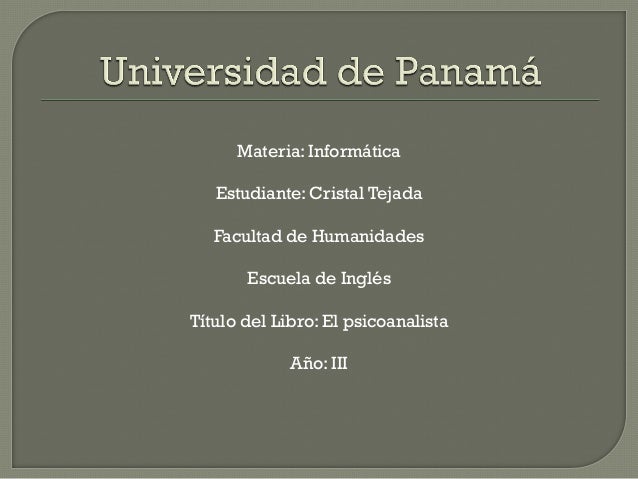 Powerpoint El Psicoanalista