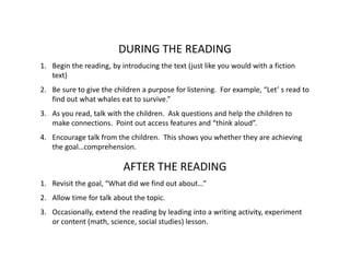 Power point engaging children in read alouds and shared reading | PDF