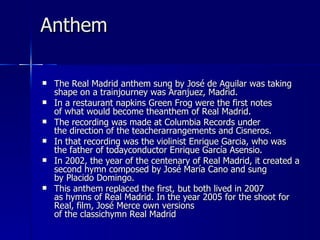 Real Madrid History PowerPoint PPT