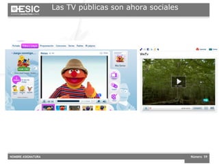 Las TV públicas son ahora sociales 
