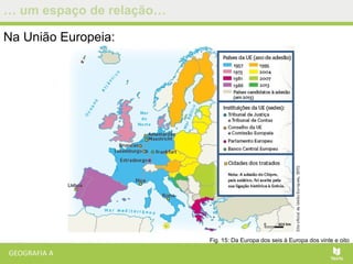 … um espaço de relação…
Na União Europeia:
Fig. 15: Da Europa dos seis à Europa dos vinte e oito
 