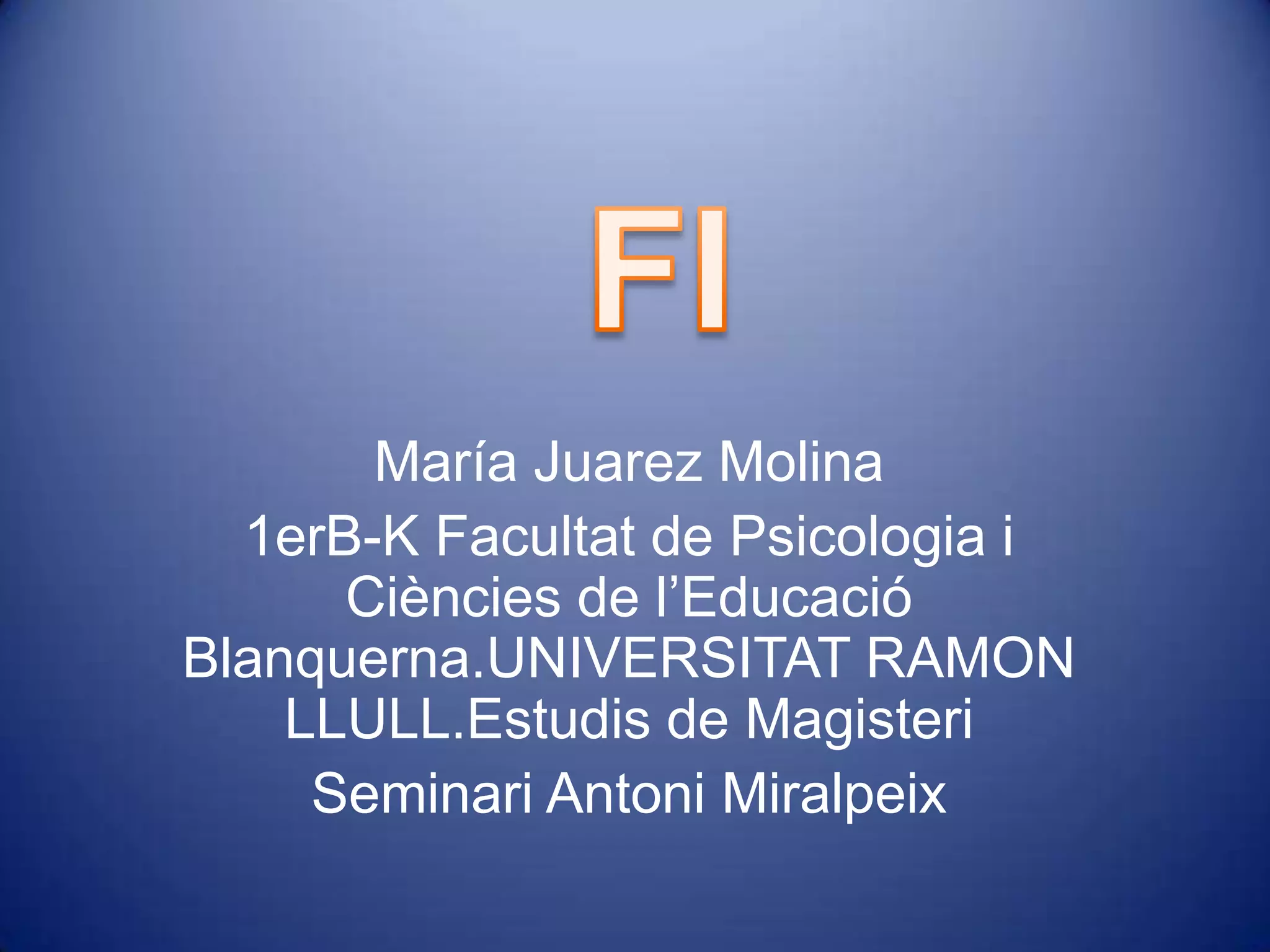 Biblioteca Jaume FusterLa situem al Barri de Gracia, a la plasaLesseps. És un recital de poesies PARANT TAULAEls actors són un noi i una noia i comensan dient:Un plat pla ple de poesia està. 