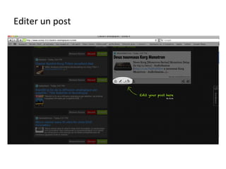 Editer un post 