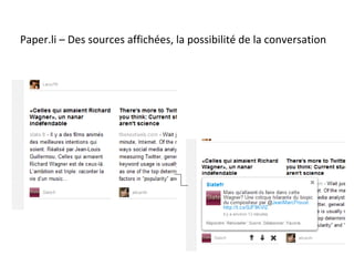 Paper.li – Des sources affichées, la possibilité de la conversation 