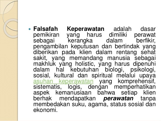 Falsafah keperawatan