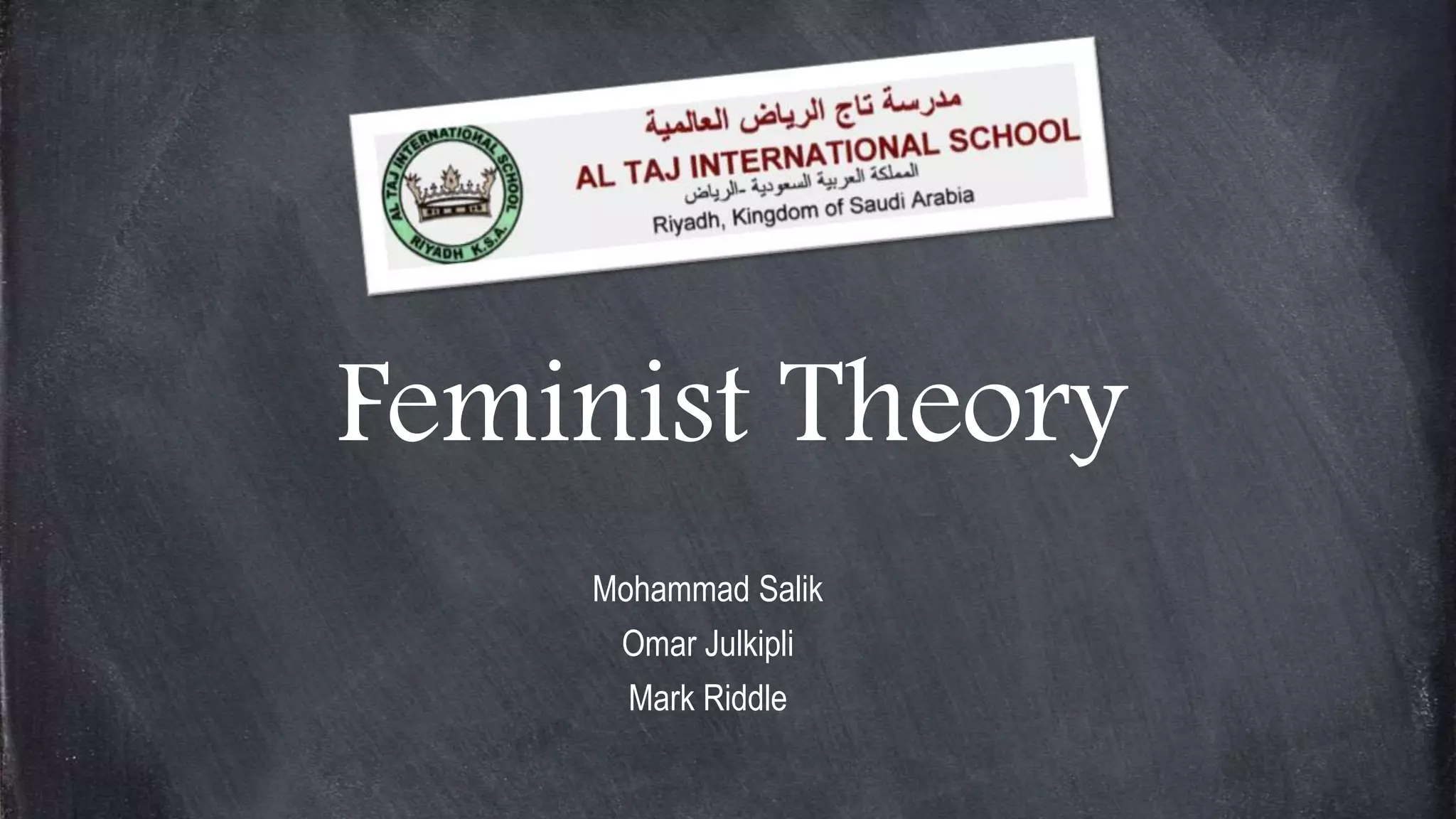 Feminist theory PPT