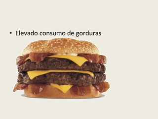 Elevado consumo de gorduras 