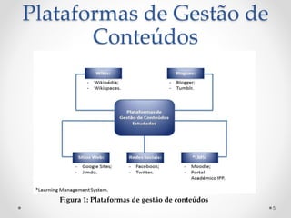 Plataformas de Gestão de 
Conteúdos 
Figura 1: Plataformas de gestão de conteúdos 
5 
 
