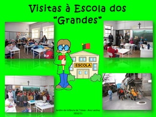 Visitas à Escola dos “Grandes” Jardim de Infância de Teivas - Ano Lectivo 2010/11 