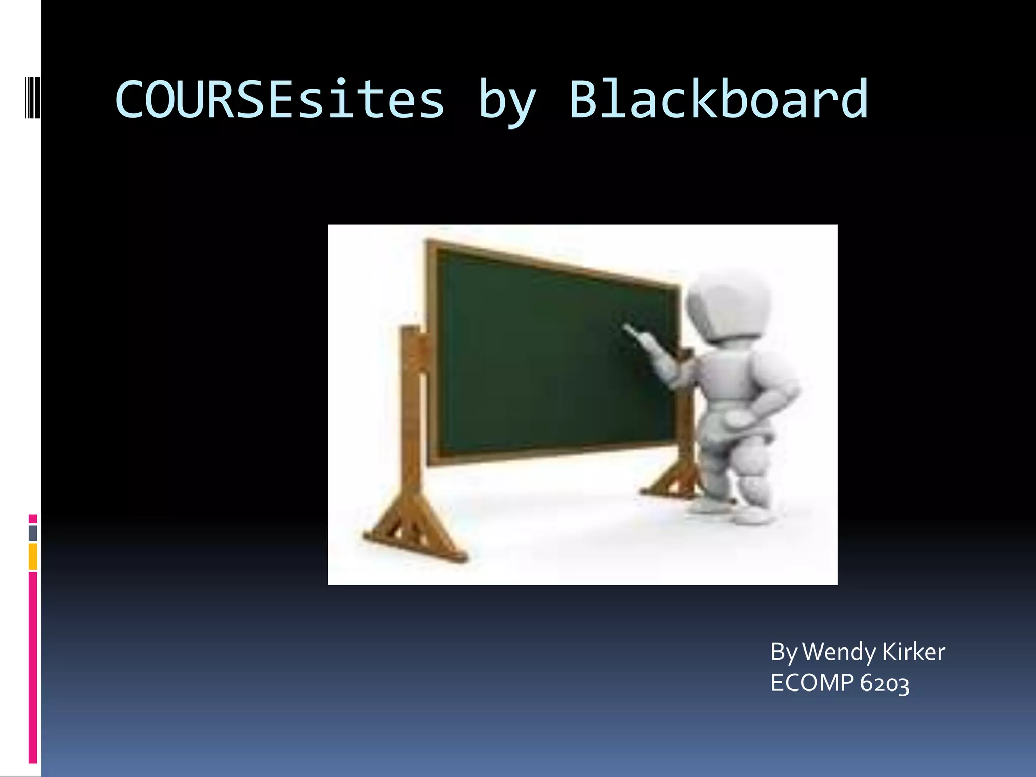 Overview Coursesites by Blackboard PDF
