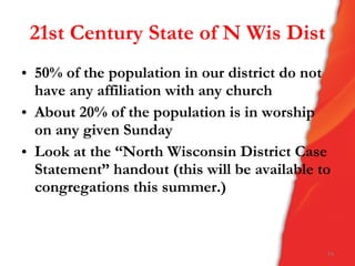 The St. Paul Story

       A Call to Bob Whipkey


       A Committee is formed   Bob
                                Whipkey
       Grants are submitted


       This impacts St. Paul
        (MTM lab)
                                Tom
                                Phillip
 