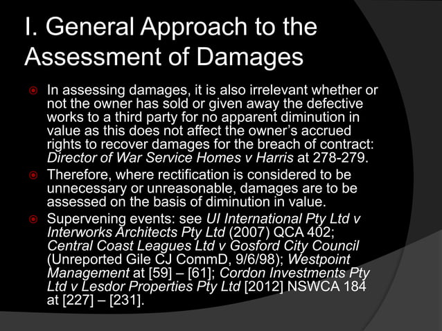 Power Point for Contract Damages | PPTX | Law