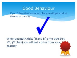 Powerpoint for lessons on behaviour code general for all classes | PPTX