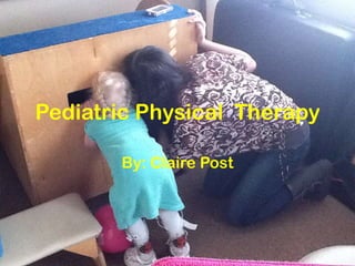 Pediatric Physical Therapy

       By: Claire Post
 