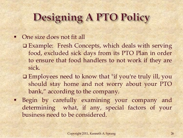 unlimited vacation policy sample