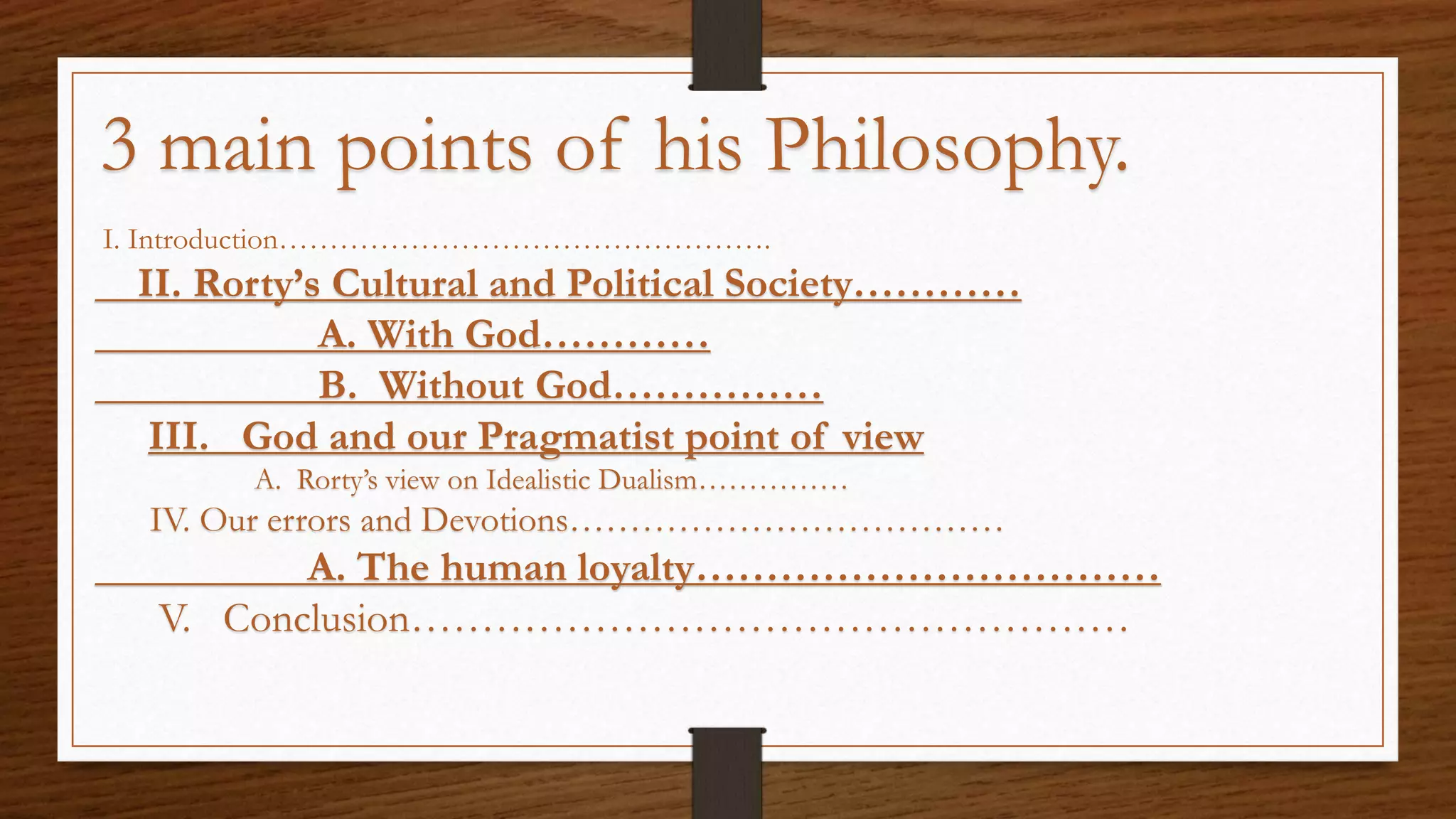 Powerpoint for Richard Rorty.pptx