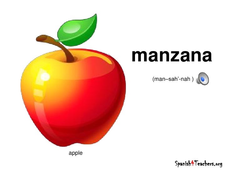 PowerPoint Presentation To Teach Spanish Fruits