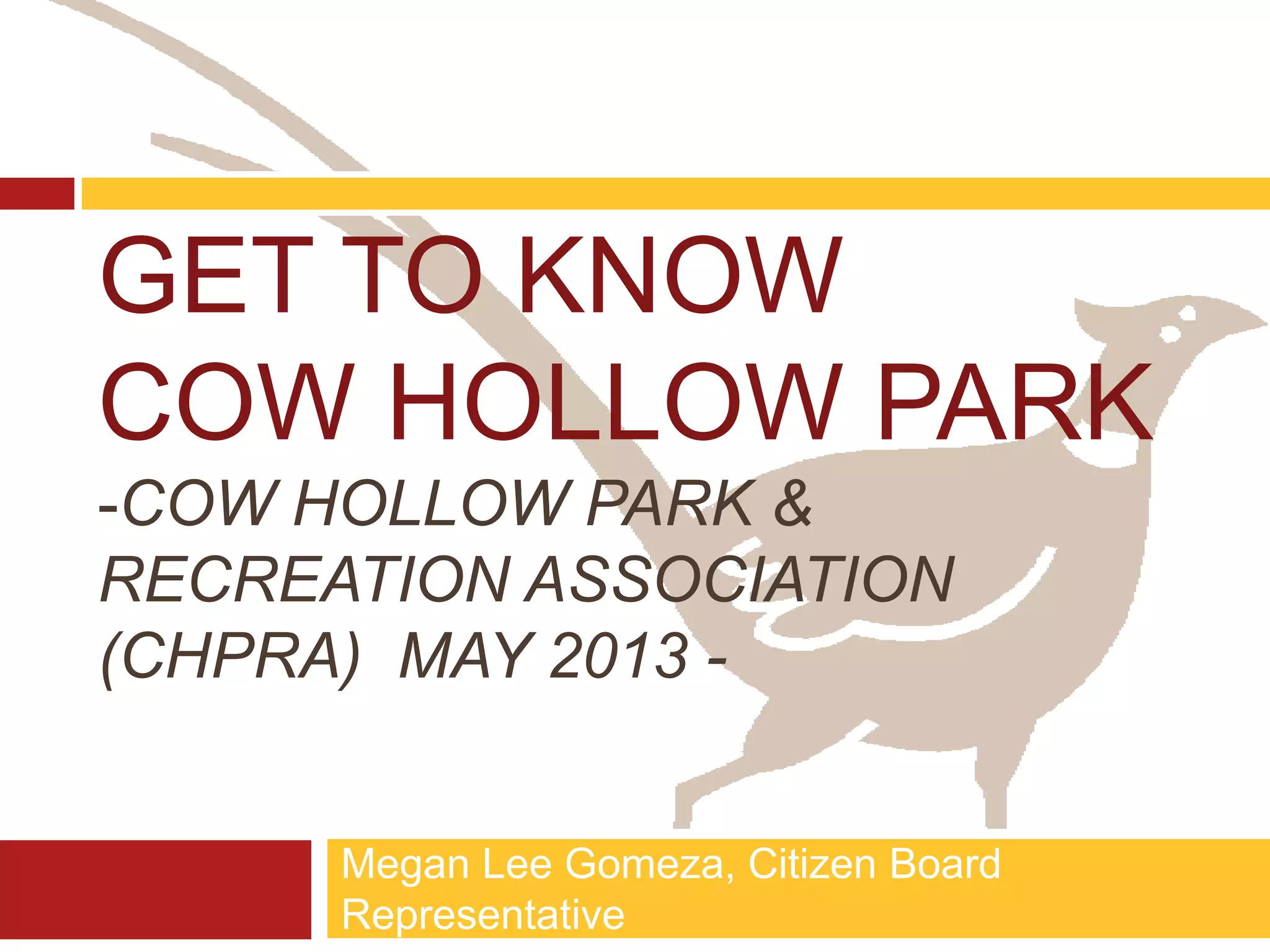 Explore Cow Hollow Park PPT
