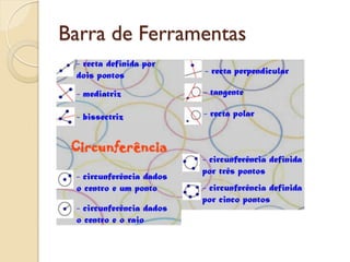 Barra de Ferramentas
 