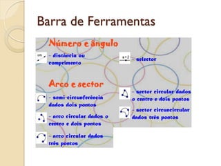 Barra de Ferramentas
 