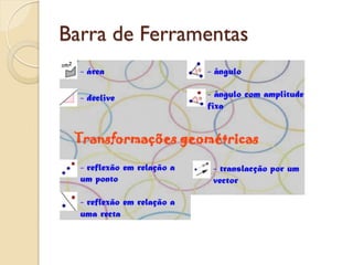 Barra de Ferramentas
 