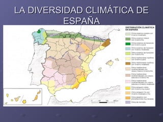 LA DIVERSIDAD CLIMÁTICA DE
ESPAÑA

 