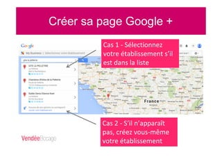 Cas 1 - Sélectionnez
votre établissement s’il
est dans la liste
Cas 2 - S’il n’apparaît
pas, créez vous-même
votre établissement
 